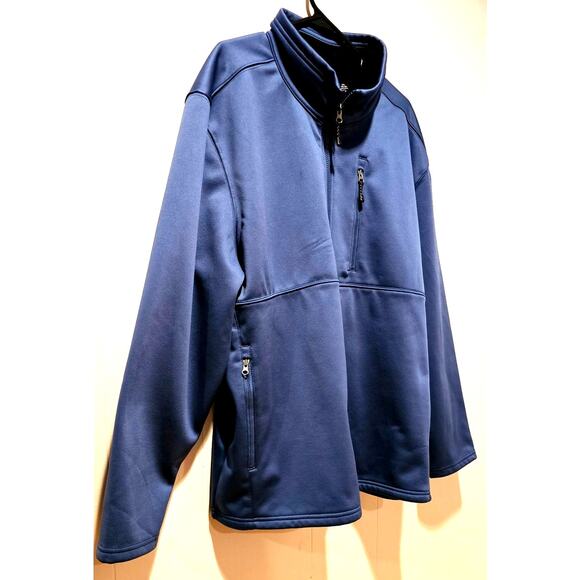 Swiss Tech Mens Softshell Jacket Wind Waterproof Blue Indigo Size 2XL, - Picture 4 of 7